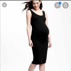 Black maternity tank dress - old navy xs